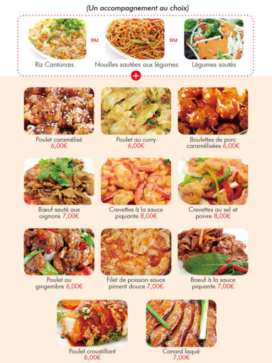 Image de Menu chinois composés